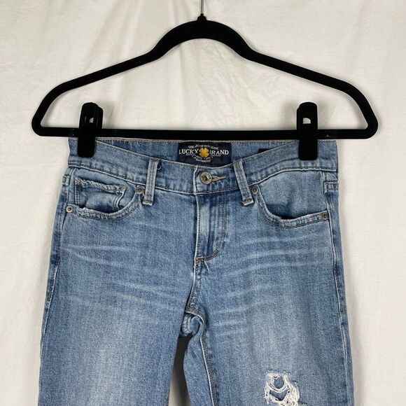 Lucky Brand Distressed The Charlie Skinny Denim  Jeans - Women’s 24 - Picture 6 of 12